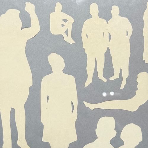 Framed Mike Miller Silhouette Collage #3