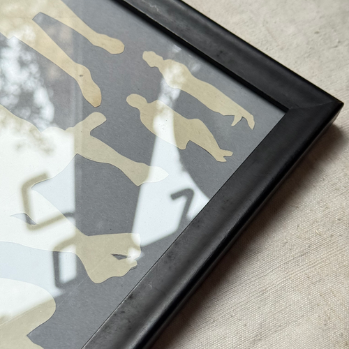 Framed Mike Miller Silhouette Collage #3