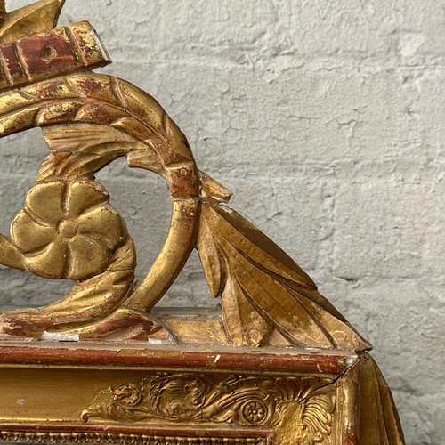 19th-century French Louis XVI Style Giltwood Mirror