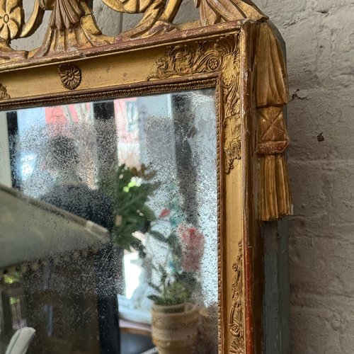 19th-century French Louis XVI Style Giltwood Mirror