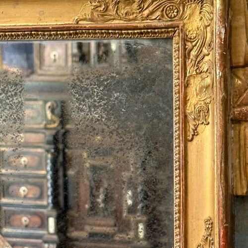 19th-century French Louis XVI Style Giltwood Mirror