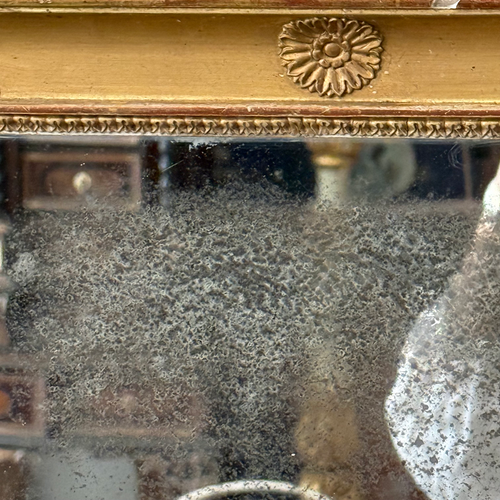 19th-century French Louis XVI Style Giltwood Mirror