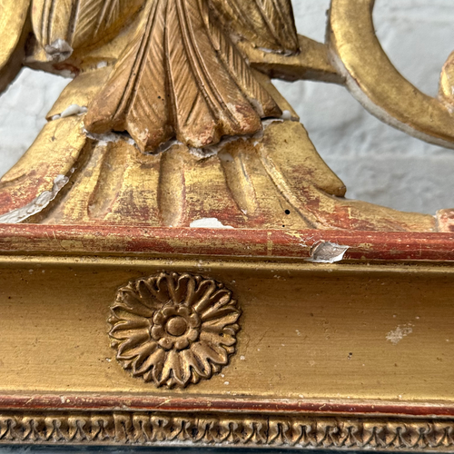 19th-century French Louis XVI Style Giltwood Mirror