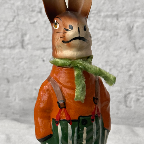 Ino Schaller Rabbit Candy Box in Green & Orange