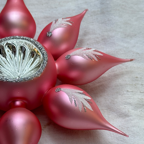 Nostalgic Pink Star Tree Topper