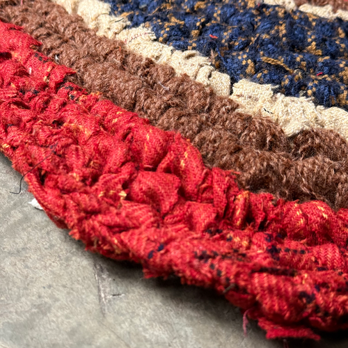 Olly Crocheted Vintage Wool Suit Rug #3