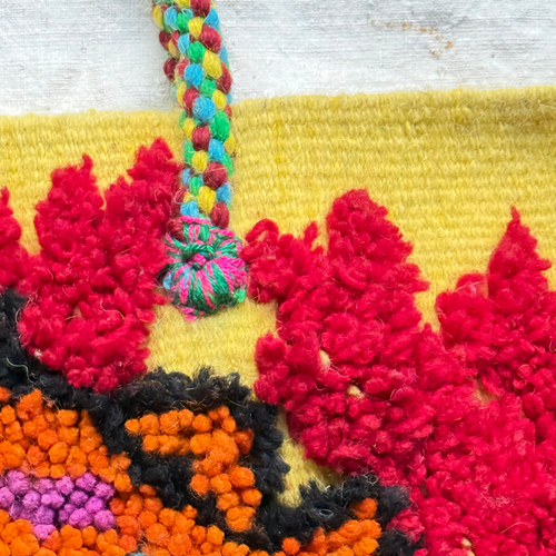 PO! Paris Nathalie Lete Woven & Knotted "Poisson" Fish Bag in Jeune