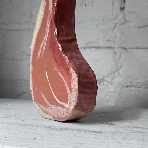Papier-Mâché Piece of Meat Sculpture (#3)