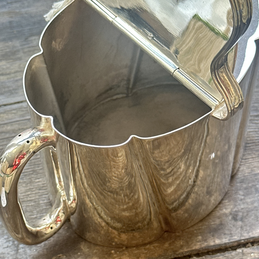 Antique Silver-Plated Watering Can Teapot