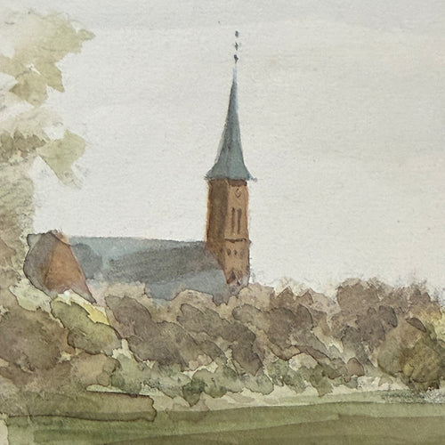19th Century French Watercolor Painting by Alphonse Baril (#30)