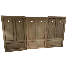 Set of 3 18th Century Cabinet Doors