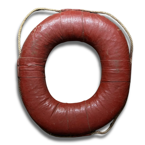 Early 20th-century Child's Red Life Preserver