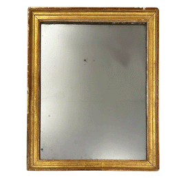 29.5" H 19th Century French Gilded Mirror