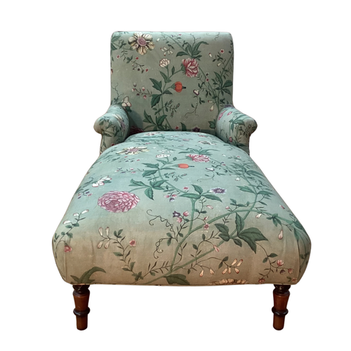 Custom Pond Chaise in Pierre Frey Le Paravent Chinois Fabric