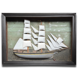 18th-century American Ship Diorama