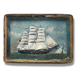 19th-century "Free Cuba" Ship Diorama