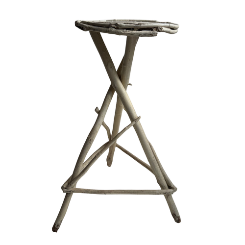 Early 20th-Century American Folk  Painted Twig Table
