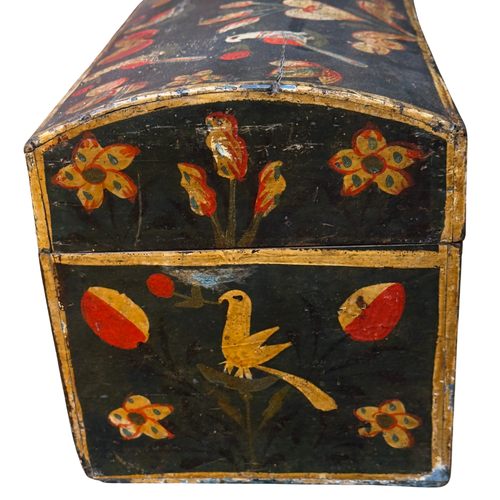 18th-century French Painted Trunk