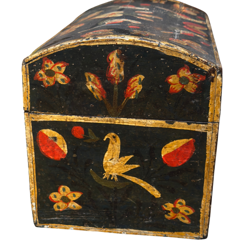 18th-century French Painted Trunk