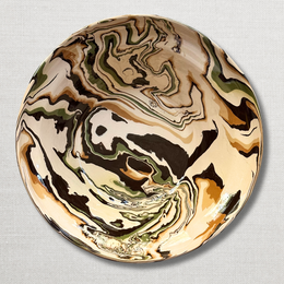 Marbled “Mallorca” Salad Bowl in Toscane 1 (TS1 #773)