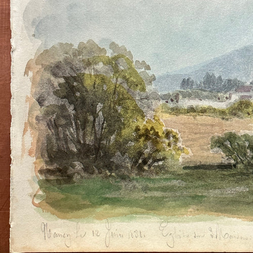 19th Century French Watercolor Painting (40)