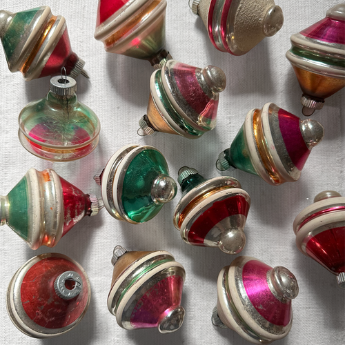 Set of 14 Mixed Vintage Lantern Ornaments (VO40)