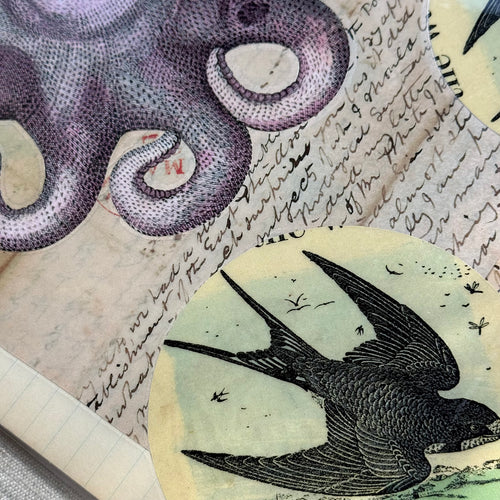One-of-a-Kind Octopus & Swallow Mat (#41)