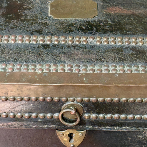 19th-century China Trade Leather Camphor Chest (#2)