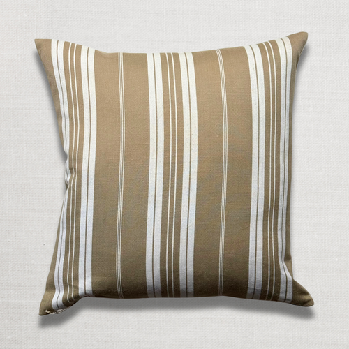 Custom 19th-century French Ticking Pillow (#3-22)