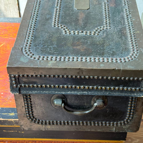 19th-century China Trade Leather Camphor Chest (#2)