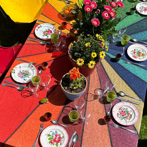 Summerill & Bishop x John Derian "Color Wheel" Tablecloth