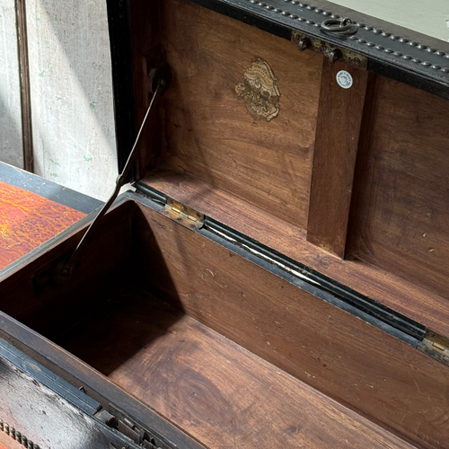 19th-century China Trade Leather Camphor Chest (#2)