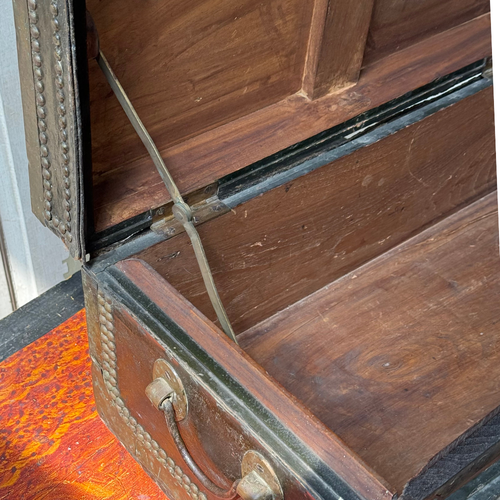 19th-century China Trade Leather Camphor Chest (#2)