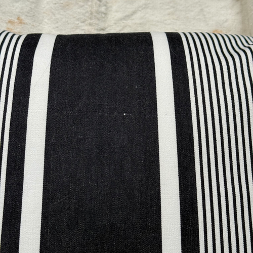 Custom 19th-century French Ticking Pillow (#3-24)