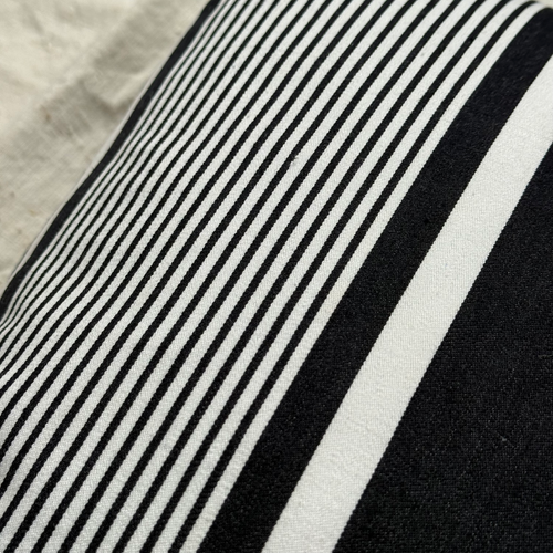 Custom 19th-century French Ticking Pillow (#3-24)
