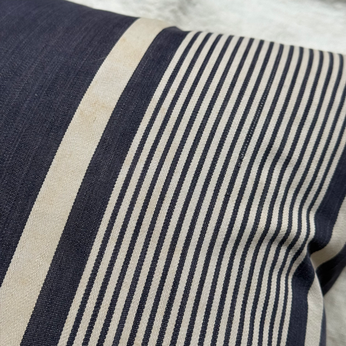 Custom 19th-century French Ticking Pillow (#3-25)