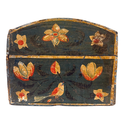 18th-century French Painted Trunk