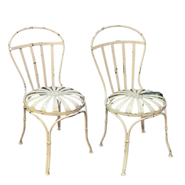 Pair of Vintage Francois Carré French Garden Chair