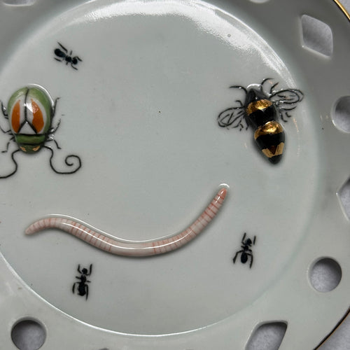 Beetle, Worm & Bee Bug Plate (BC330)