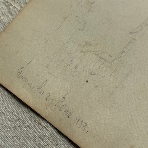 19th-century French Pencil Drawing by Alphonse Baril (#23)