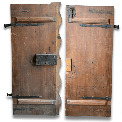 Late 18th-century Hand Painted German Doors