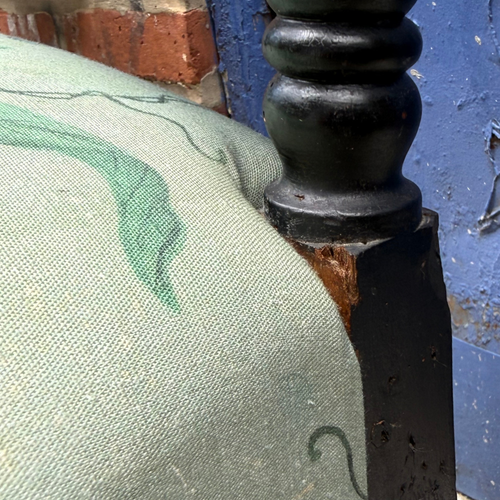 Pair of Custom John Derian for Cisco Brothers Leaf Chair in Pierre Frey Fabric