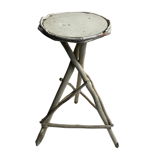 Early 20th-Century American Folk  Painted Twig Table