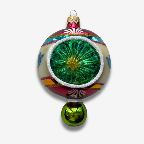 Retro Green Reflector Ornament
