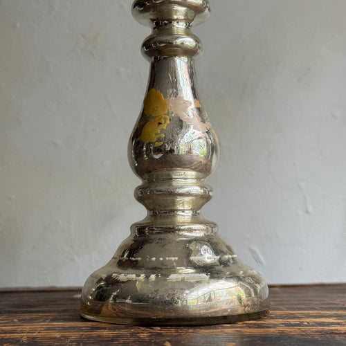 19th-century Mercury Glass Candle Holder (#10-4)