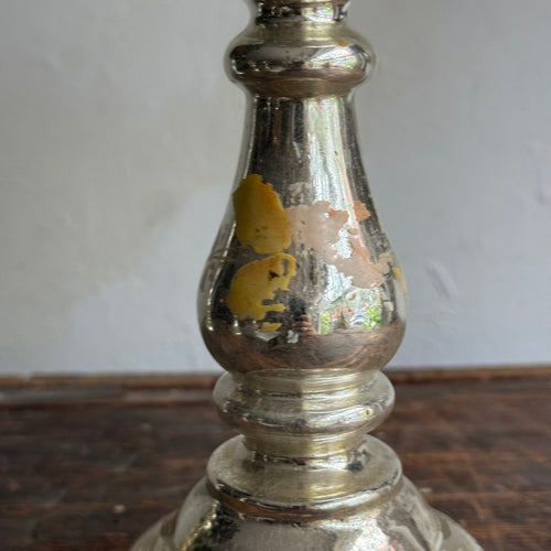 19th-century Mercury Glass Candle Holder (#10-4)