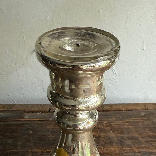 19th-century Mercury Glass Candle Holder (#10-4)