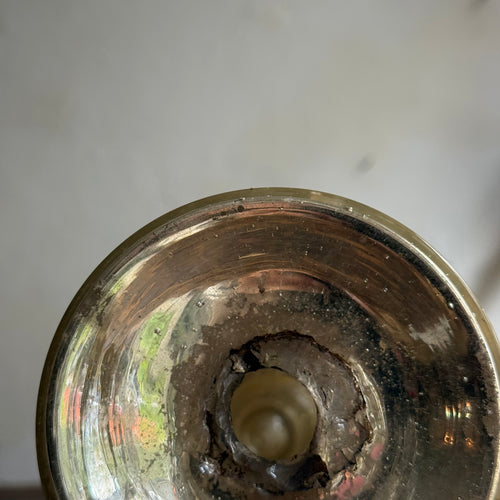 19th-century Mercury Glass Candle Holder (#10-4)