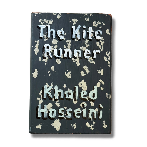 Leanne Shapton "The Kite Runner" Painted Wooden Book