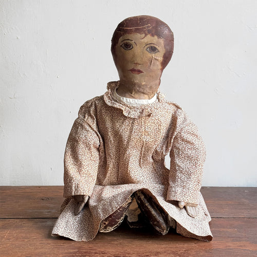 19th-century USA Lady Doll with Painted Face